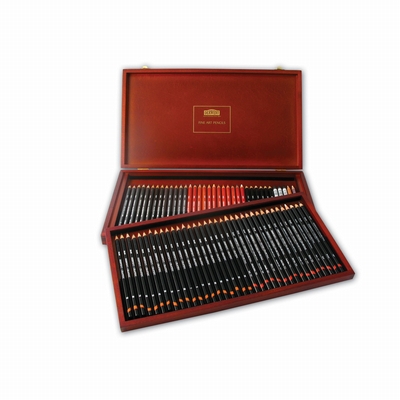 Derwent Derwent luxe houten schetskist 72 st.  Derwent Derwent luxe houten schetskist 72 st.