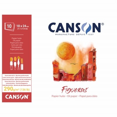 Canson Canson Figueras 18x24 cm 290 grs 10 vel