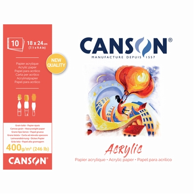 Canson Canson acrylic 400grs 18x24 10 vel