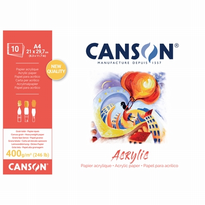 Canson Canson acrylic 400grs A4 10 vel