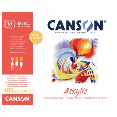 Canson Canson acrylic 400grs 40x50cm 10 vel