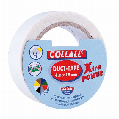 Collall Textiel plakband wit 19mmx4m Collall