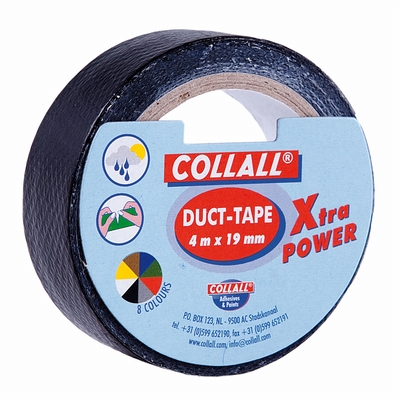 Collall Textiel plakband zwart 19mmx4m Collall