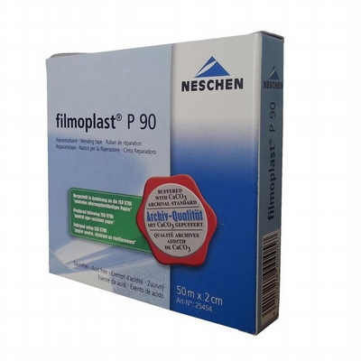 Neschen Plakband wit papier 20mmx50m Filmoplast P90 