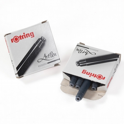 Rotring Inktpatroon zwart 6 stuks voor Rotring Artpen