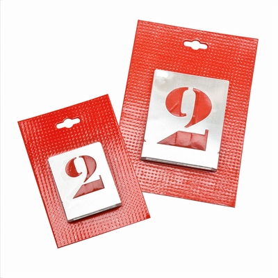 Merkloos Kistcijfersjabloon 30 mm met schreef 0 t/m 9 metaal 