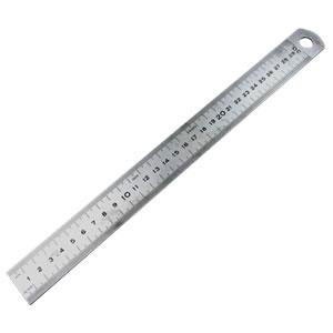 Merkloos Stalen liniaal 30 cm inox
