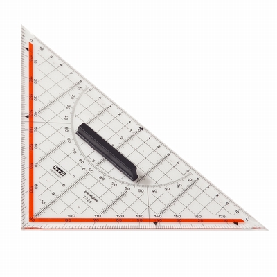 Mobius + Ruppert Geo driehoek 25 cm met greep Mobius + Ruppert 2325