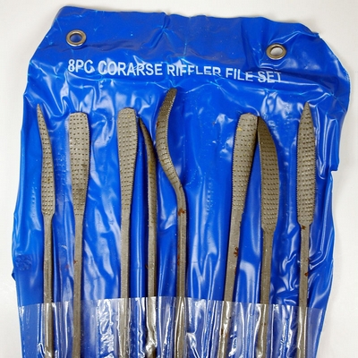 Merkloos Speksteenraspen metaal 20 cm 8 stuks 