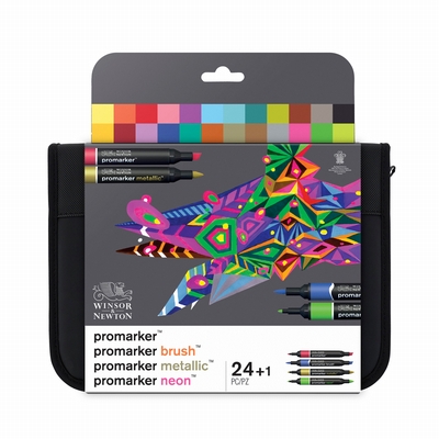 Winsor&Newton Promarker™Mixed media 24+1 set 