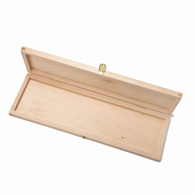 Merkloos Penselendoos hout 38x12x2 cm