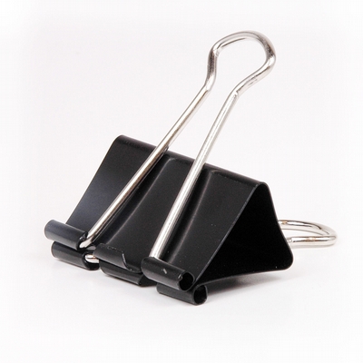 Merkloos Papierklem zwart 41 x 20 mm Foldback