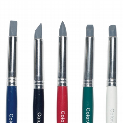 Collall Rubber penselen 5 stuks set klein Colorall