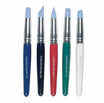 Collall Rubber penselen 5 stuks set groot Colorall 