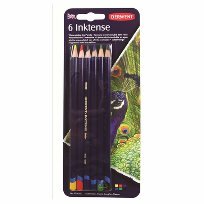 Derwent Aquarelpotloden 6 stuks set Derwent Inktense