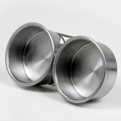 Merkloos Paletdop dubbel 4,5x1,7 cm metaal