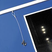 Artitec Ophangrail 2 meter wit gelakt met toebehoren Clickrail