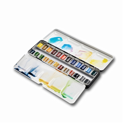 Winsor&Newton Aquarelverf W&N art blik 24 halve napjes