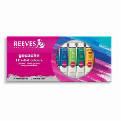 Reeves Plakkaatverf 12 tubes 12 ml set Reeves