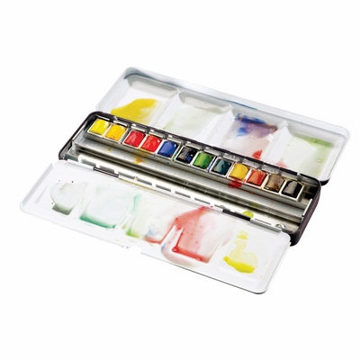 Winsor&Newton W&N Blackbox 12 halve napjes professional aquarelverf