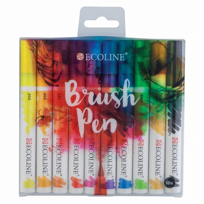 Talens Ecoline Brush Pen set 10 st.