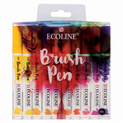 Talens Ecoline Brush Pen set 20st.