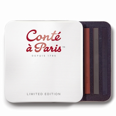 Conte (a Paris) Conte à Paris pastels (carré krijt) 6st. in blikje