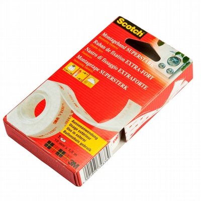 3M Dubbelzijdige foamtape 19mmx1,5m extra sterk 3M