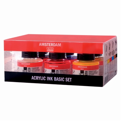 Amsterdam Amsterdam acrylic ink basisset 6 x 30ml