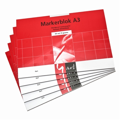 4art Markerblok A3 75 grs 50 vel 4art