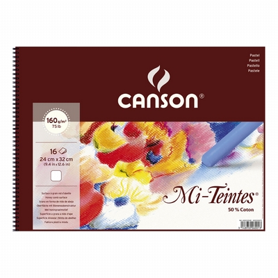 Canson Pastelblok 24x32 cm 160 grs wit Canson Mi-Teintes