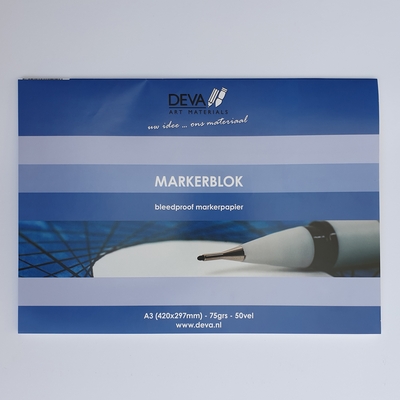 Deva Markerblok A3 75 grs 50 vel Deva