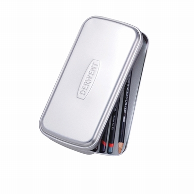 Derwent DERWENT SILVER PENCIL CASE TIN