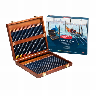 Derwent Derwent Watercolour 48st. houten kist