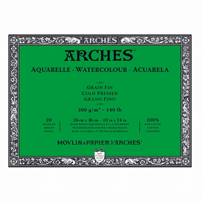 Arches Arches aquarelblok cold pressed 26x36 300grs.