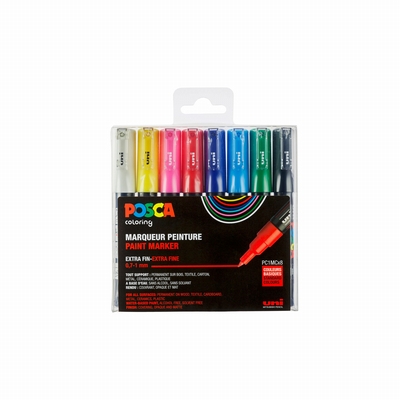 Uni Posca Posca verfmarkers set PC1MC/8A ass18