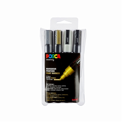 Uni Posca Posca verfmarkers set PC5M/4A ass09