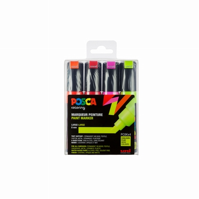 Uni Posca Posca verfmarkers set PC8K/4A ass10