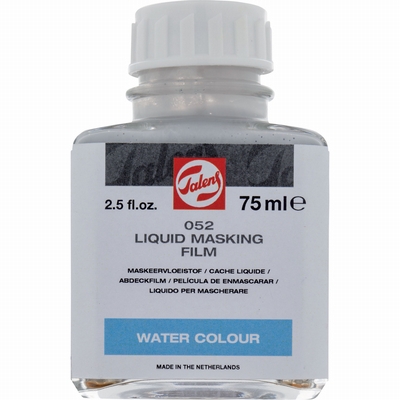 Talens Maskeervloeisof voor o.a. aquarelverf, flacon 75ml.
