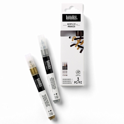 Liquitex Liq paintmarker iridescent set 3st.