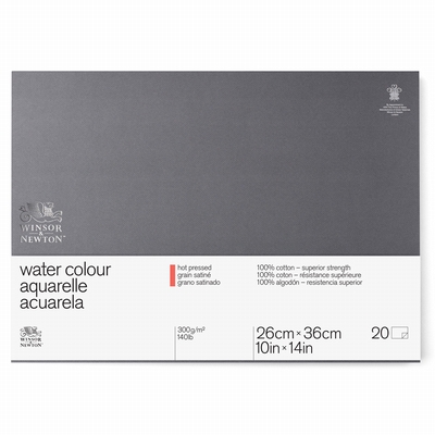 Winsor&Newton Professional aquarelblok W&N hot pressed 26x36cm