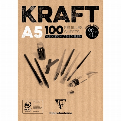 Clairefontaine Kraft A5 90gr. 100vel