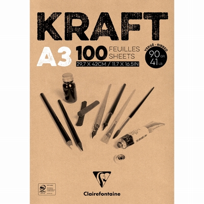 Clairefontaine Kraft A3 90gr. 100vel