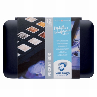 van Gogh Van Gogh aquarelverf pocketbox metallic en interference kleuren