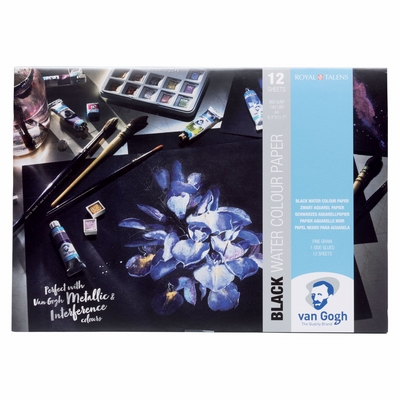 TALENS VAN GOGH AQUAREL van Gogh zwart aquarelblok A4