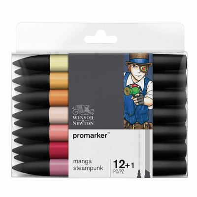 Winsor&Newton Promarker™Manga Steampunk 12+1 