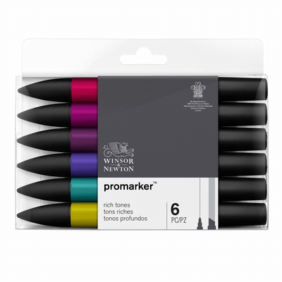 Winsor&Newton Promarker™Rich tones 6 set