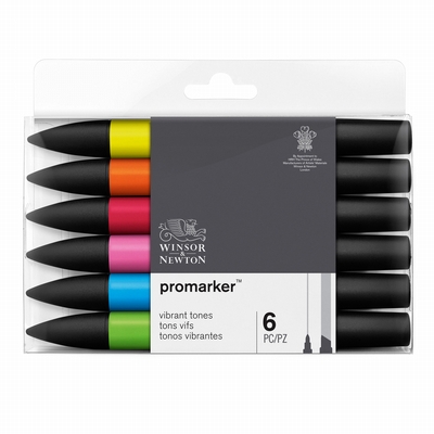 Winsor&Newton Promarker™Vibrant tones 6 set
