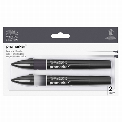 Winsor&Newton Promarker™Black & blender 2 set