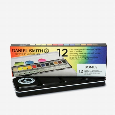 Daniel Smith Daniel Smith 12 watercolor half pan metal box